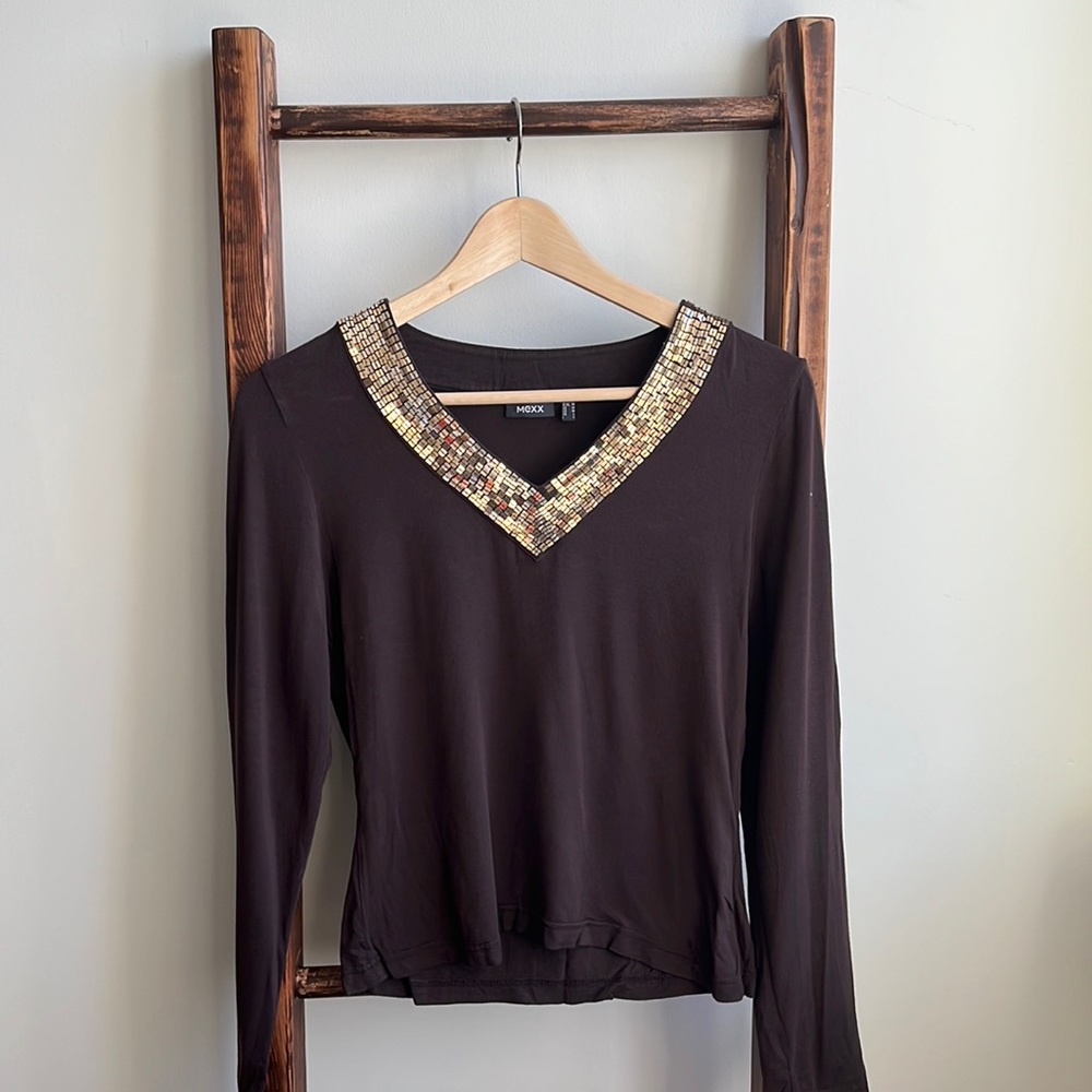 Mexx Gold Sequin top